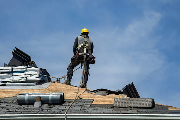 Professional Storm Damage Roof Repair technician working in Boscobel, WI